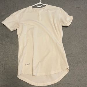 BYLT men’s shirt size- small- off white